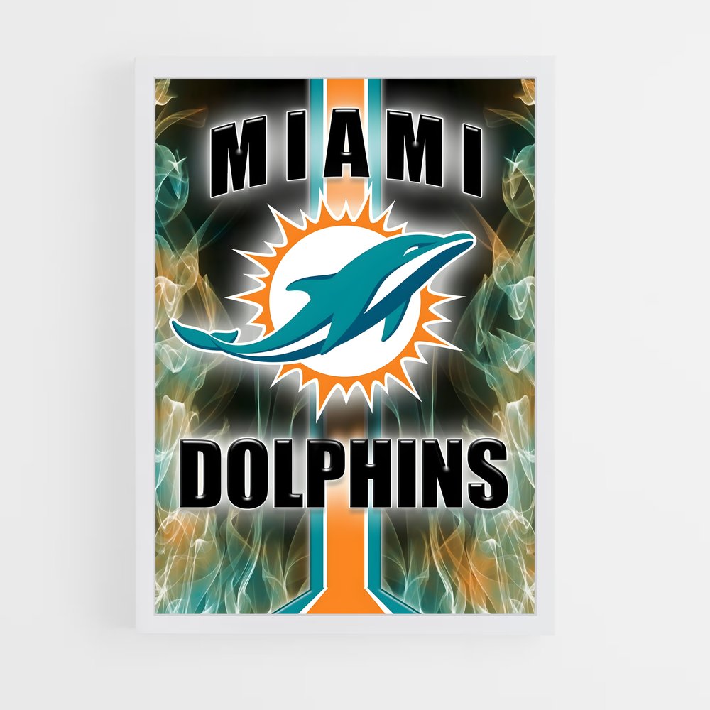 Poster Miami dolphins (vue 3)